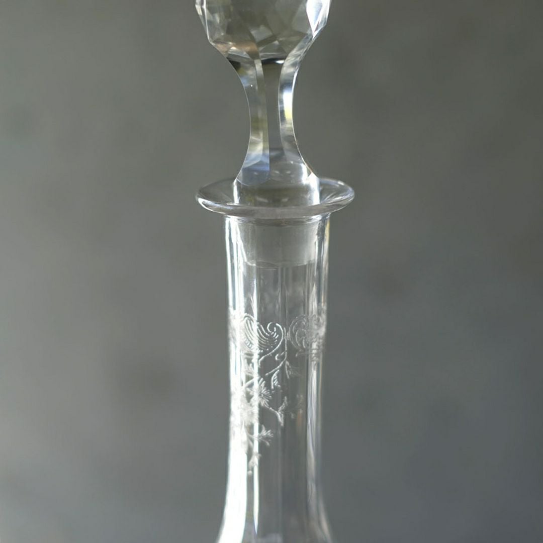 アンティーク デキャンタ フランス アシッドエッチング5