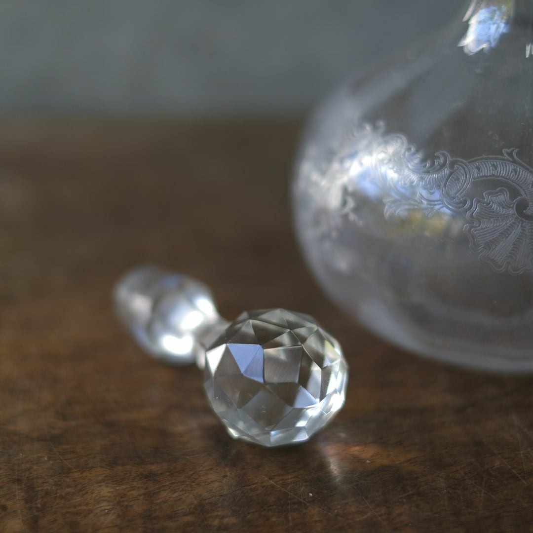 アンティーク デキャンタ フランス アシッドエッチング6