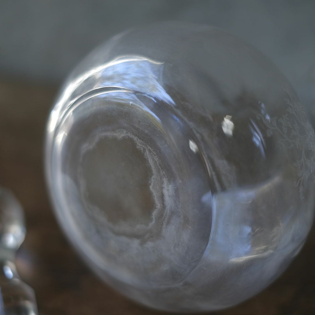 アンティーク デキャンタ フランス アシッドエッチング7