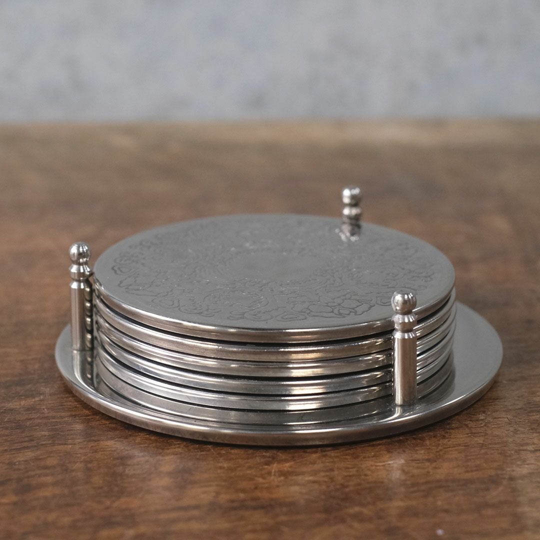 ヴィンテージコースター イギリス シルバープレート1