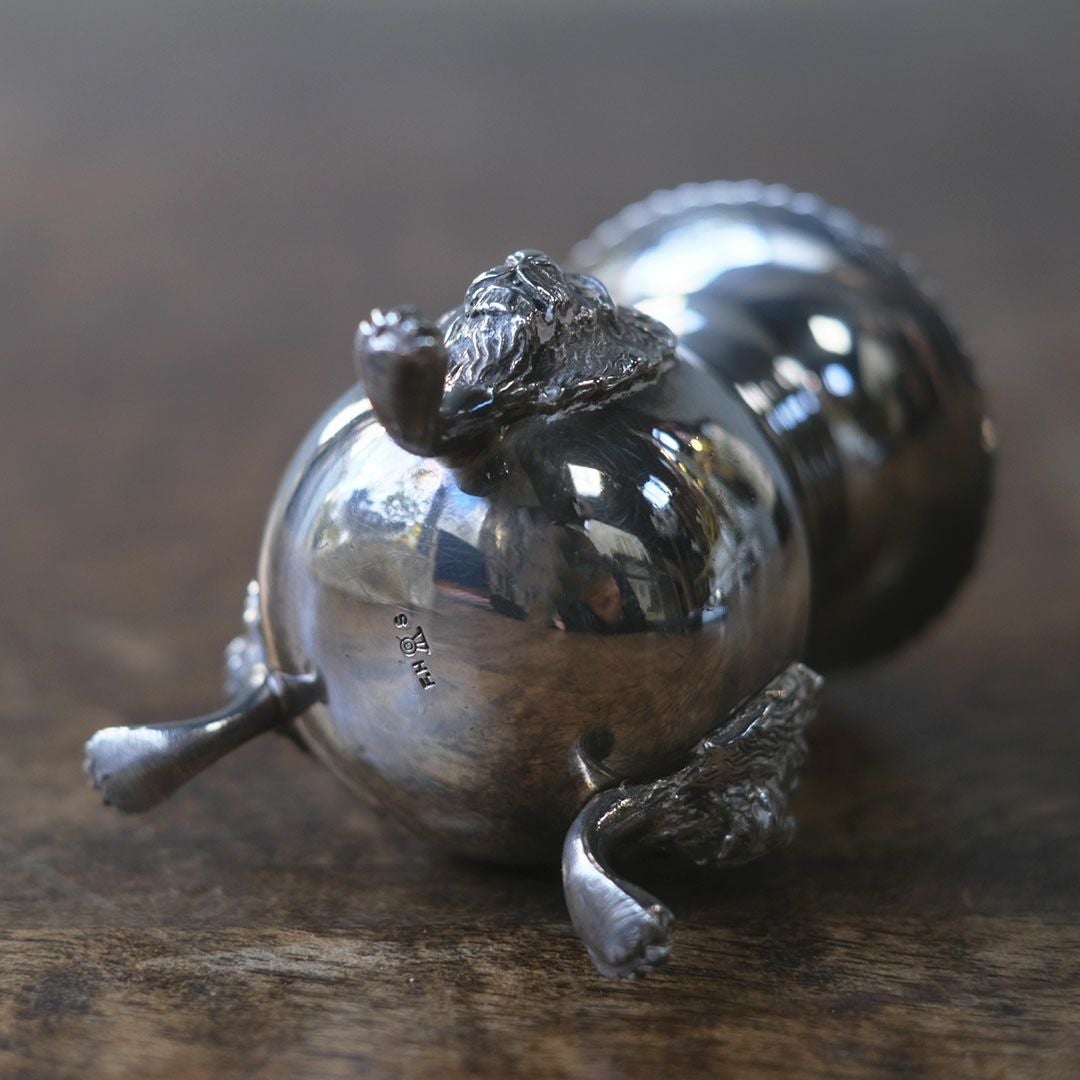 アンティークペッパーポット スパイスケース 胡椒入れ シルバープレート イギリス7