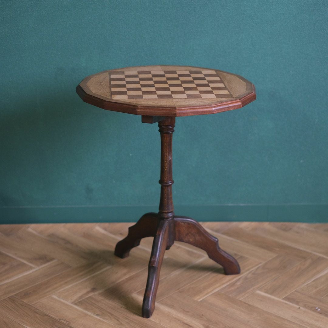 アンティーク ゲームテーブル パーケットリー 寄木細工 チェステーブル アンティーク家具2