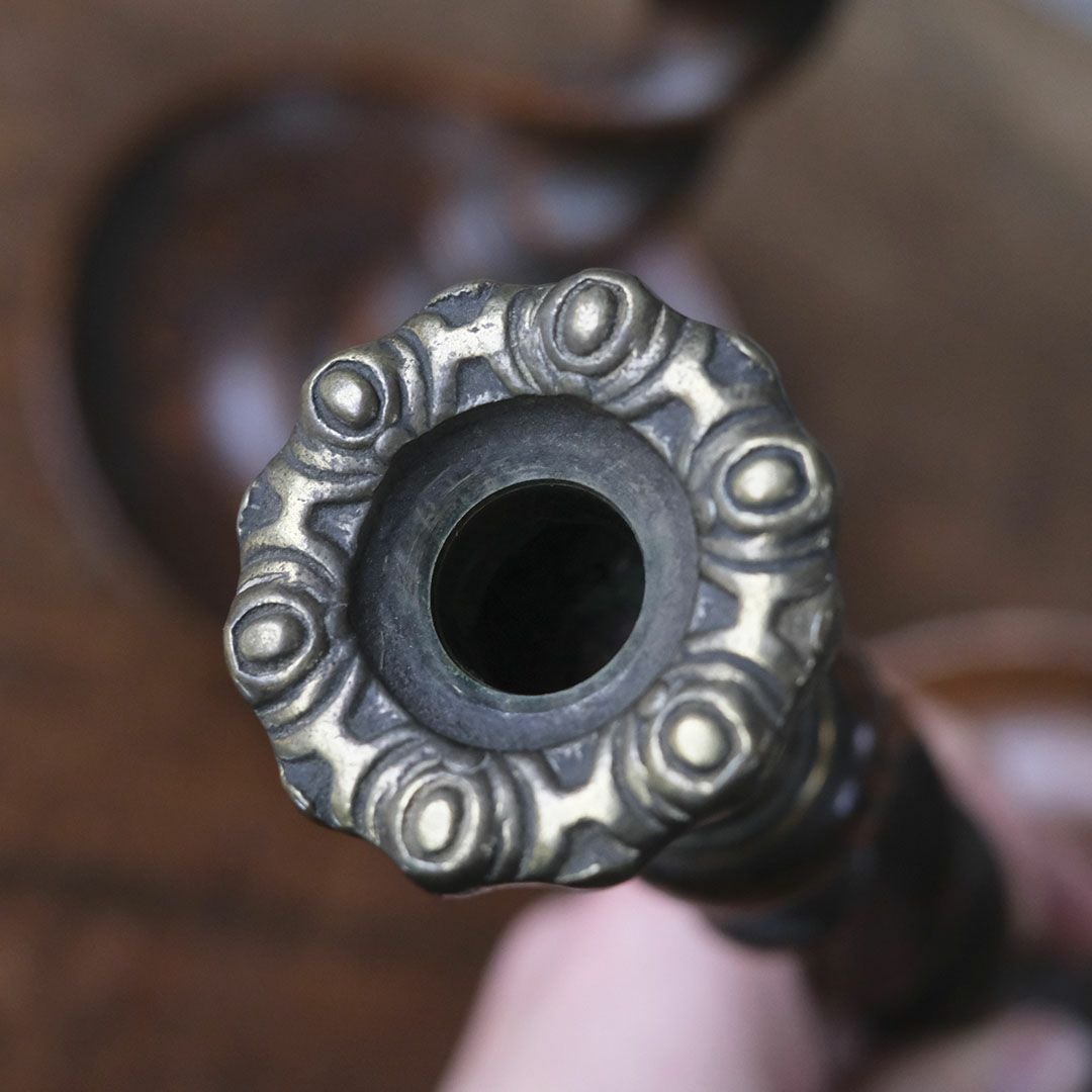 アンティークキャンドルスティックペア オーク イギリス 燭台 オブジェ5