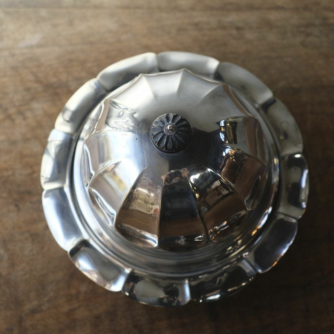 アンティークカバー付きディッシュ シルバープレート 銀メッキ イギリス5