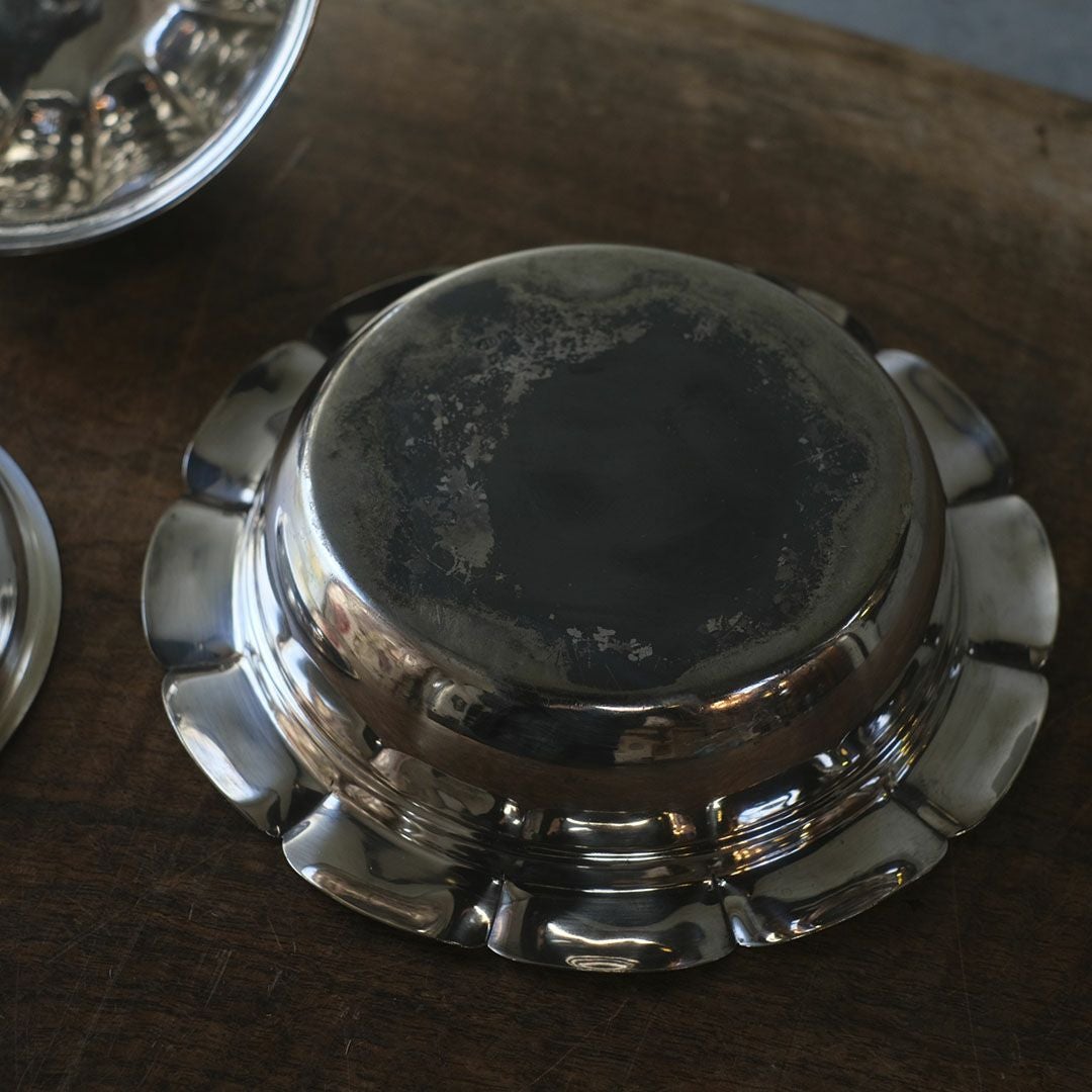 アンティークカバー付きディッシュ シルバープレート 銀メッキ イギリス9