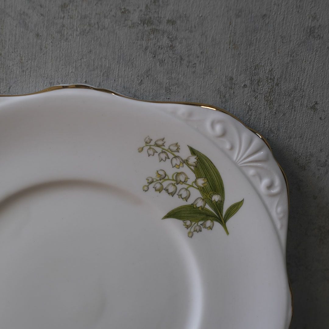 ヴィンテージ皿 B&Bプレート 鈴蘭 リリー イギリス5