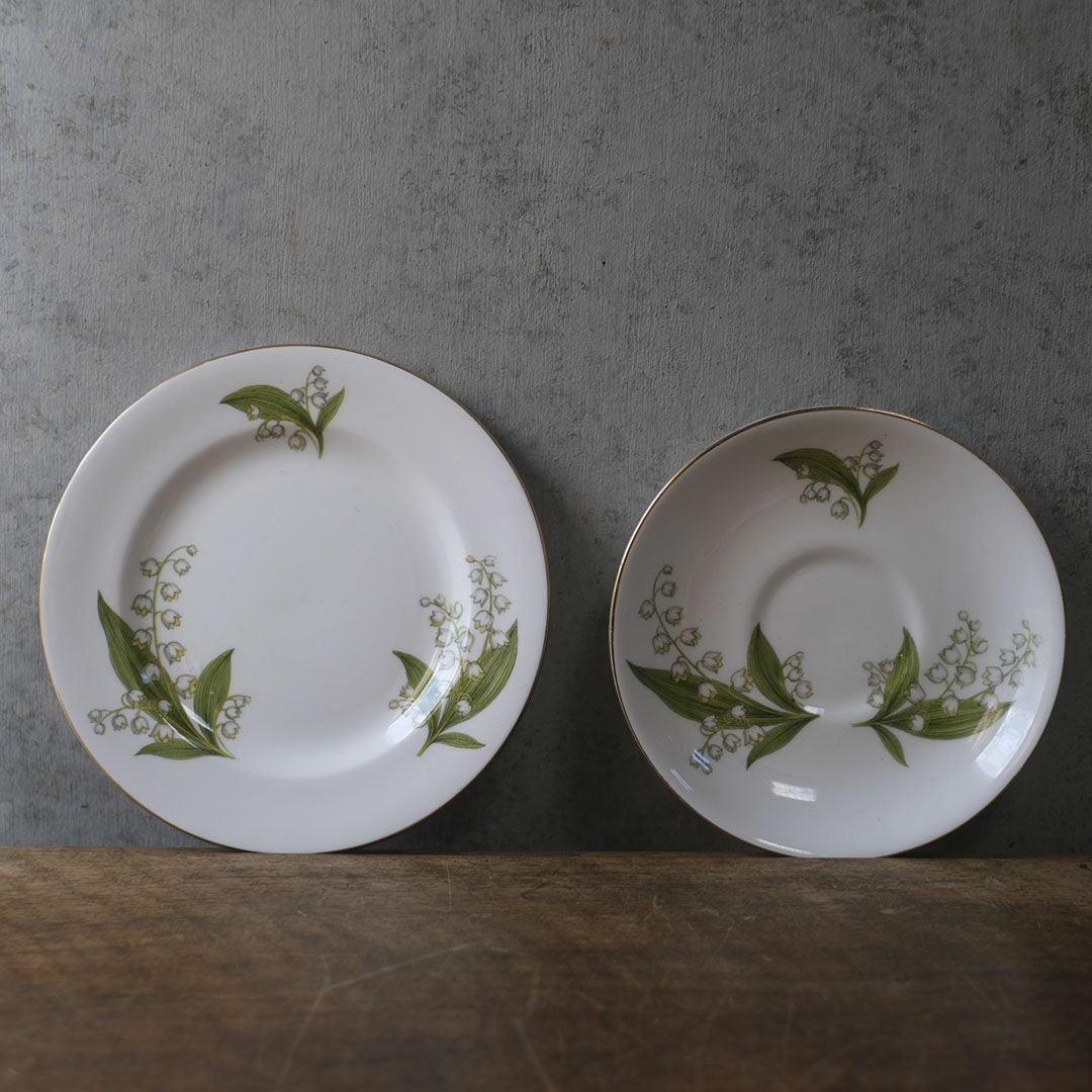 ヴィンテージティーカップトリオ リリー 鈴蘭 イギリス5