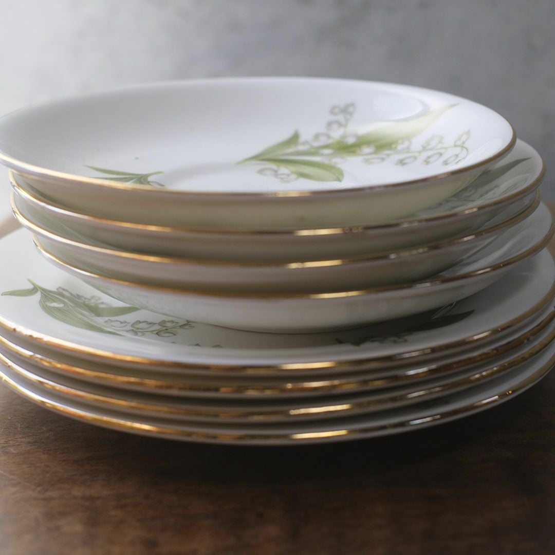 ヴィンテージティーカップトリオ リリー 鈴蘭 イギリス6