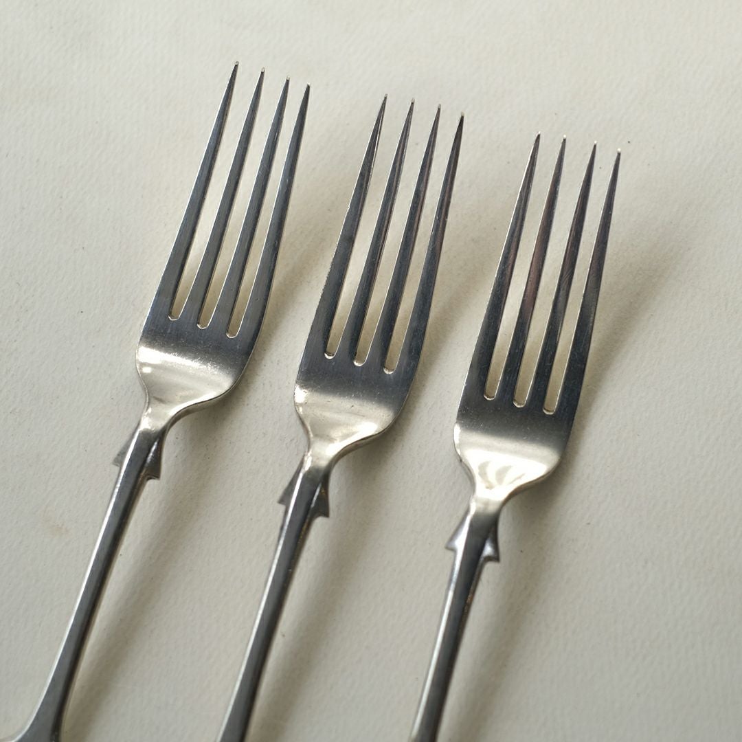 アンティークフォーク シルバープレート 銀メッキ フィドルパターン イギリス5