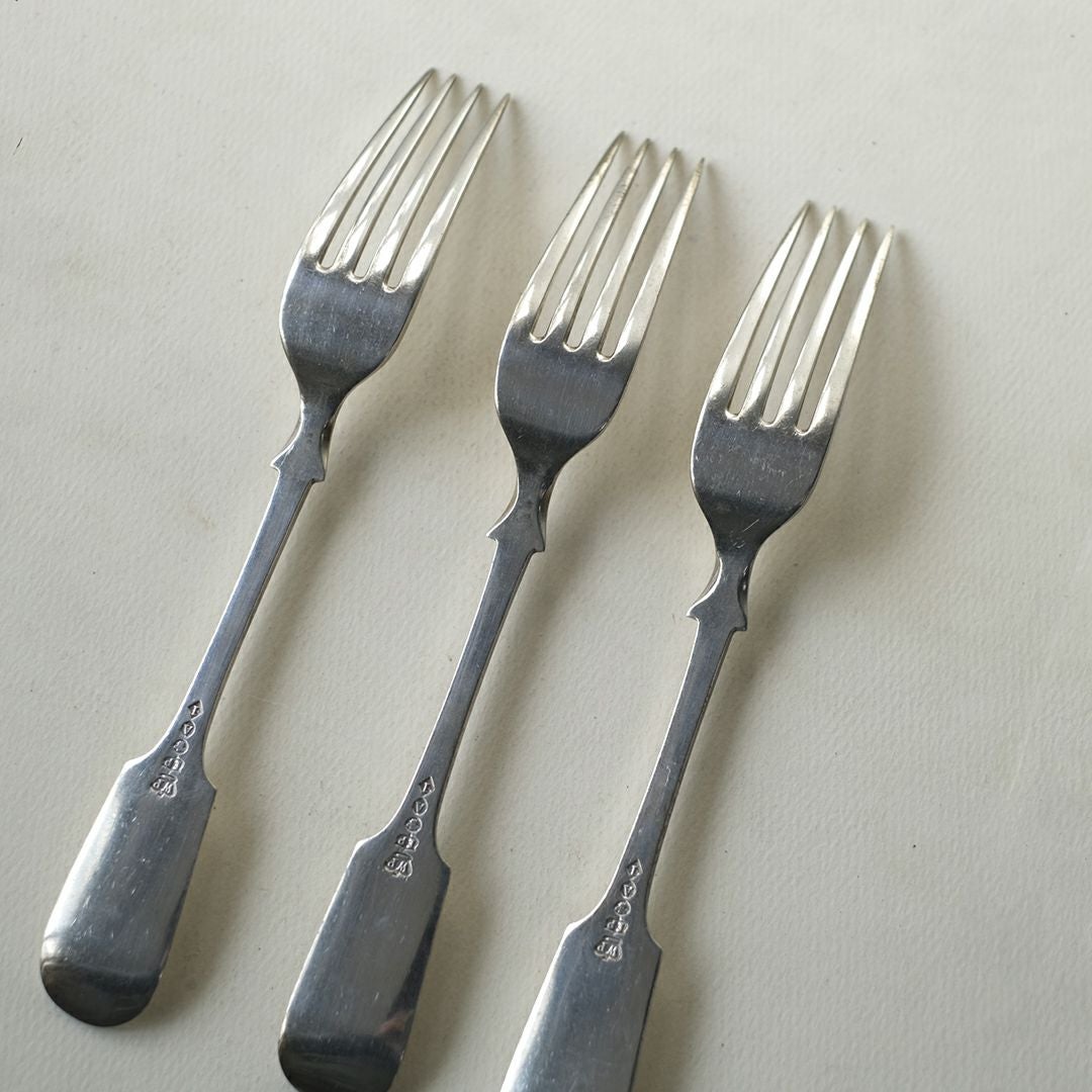 アンティークフォーク シルバープレート 銀メッキ フィドルパターン イギリス6