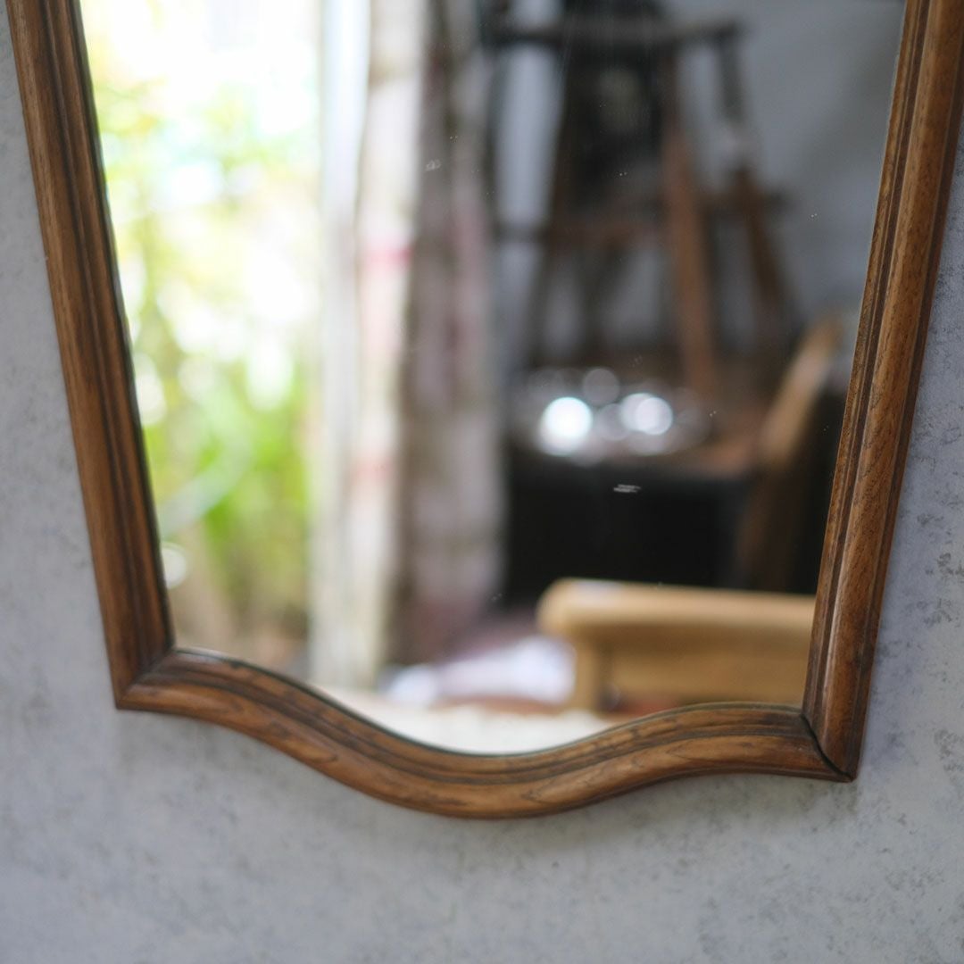 アンティークミラー シェルモチーフ 木製フレーム フランス7