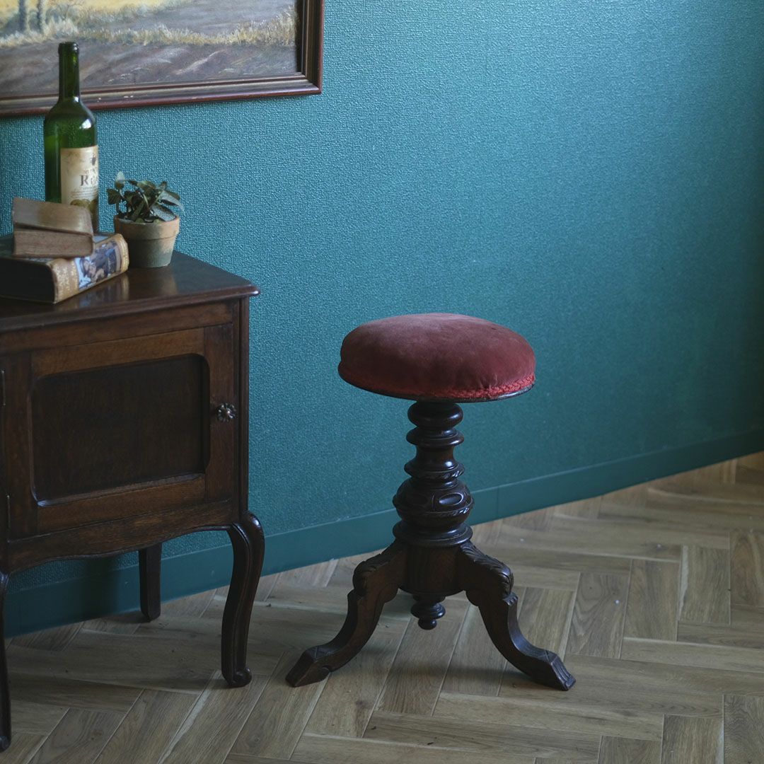 アンティークピアノスツール トライポットの足 椅子 アンティーク家具 フランス1