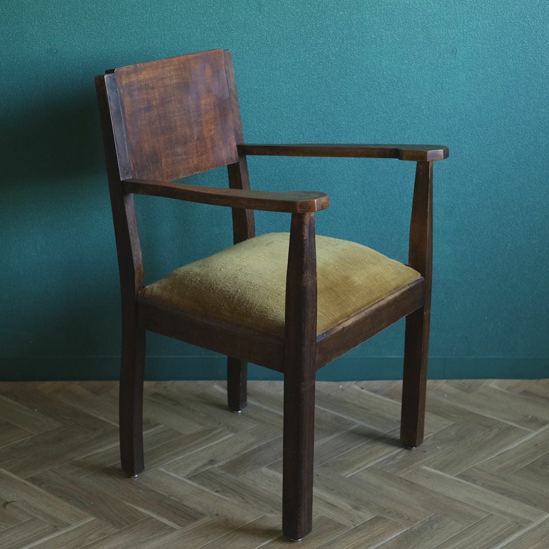 アンティーク ブリッジチェアBridge Chair アール・デコ モダニズム 椅子 フランス アンティーク家具4