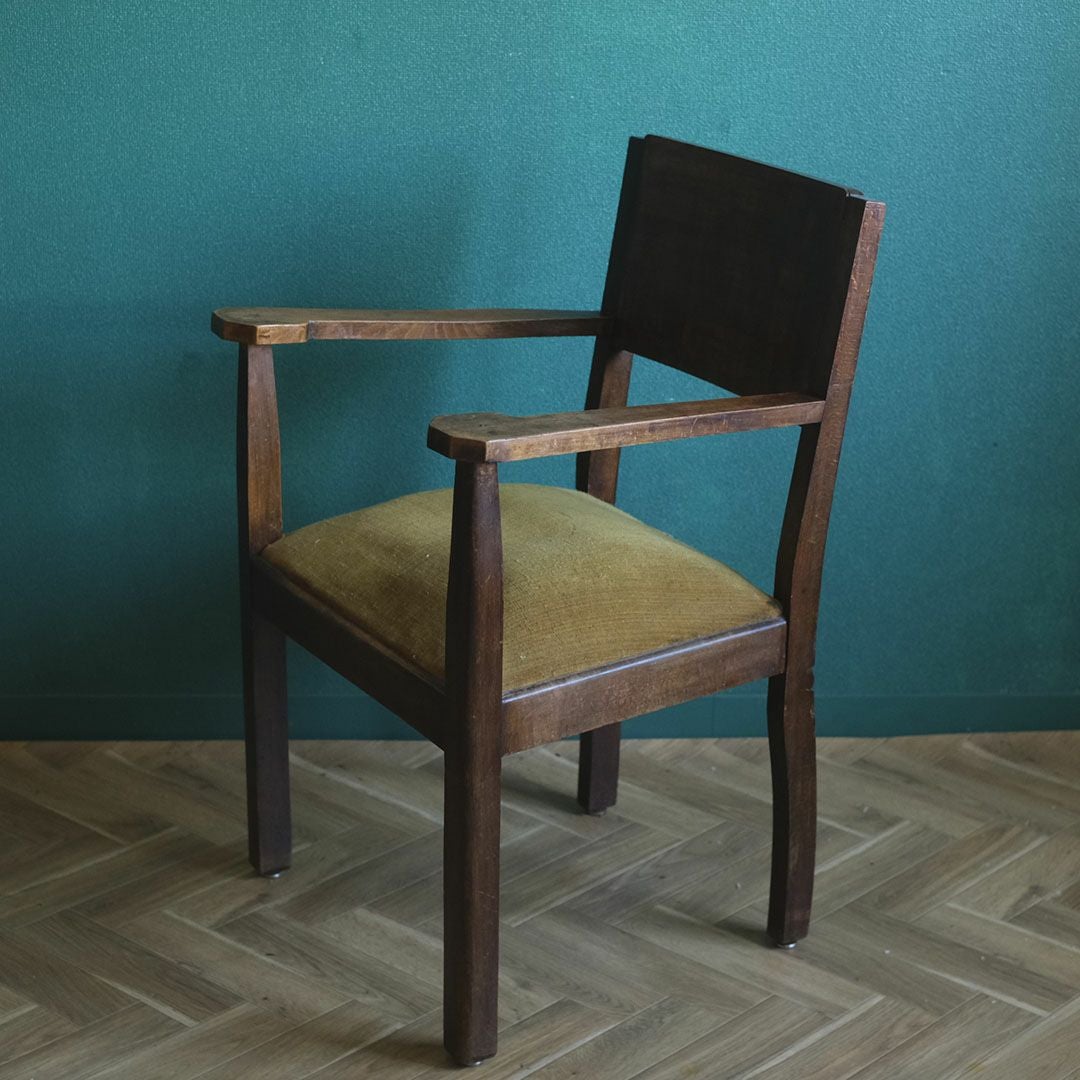 アンティーク ブリッジチェアBridge Chair アール・デコ モダニズム 椅子 フランス アンティーク家具5