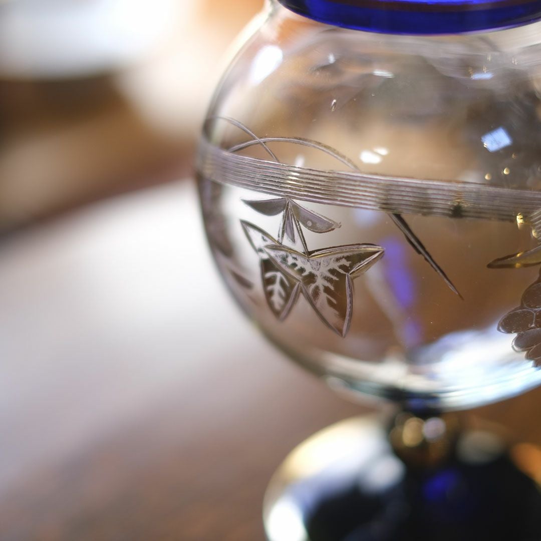 アンティーク ボンボニエール 葡萄モチーフ ベルギー2