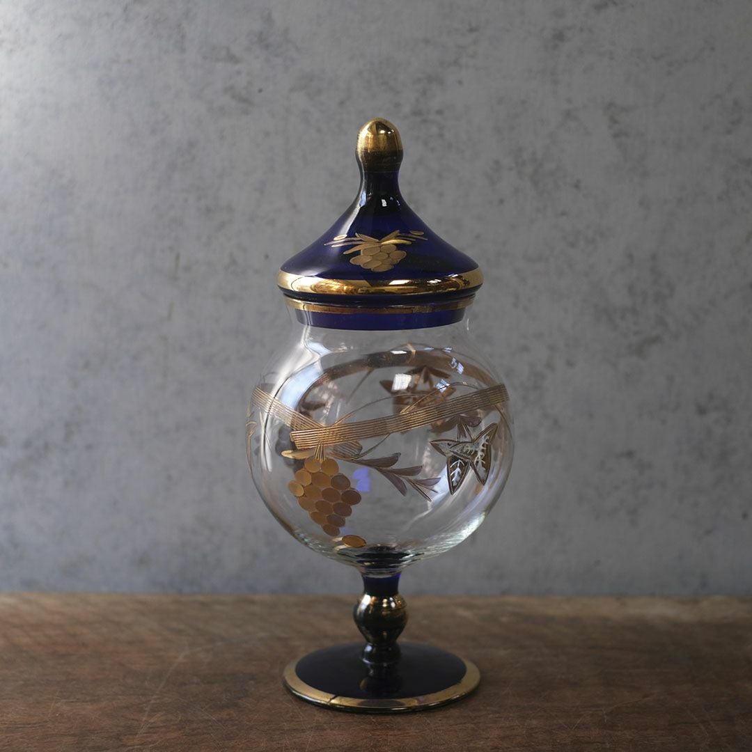 アンティーク ボンボニエール 葡萄モチーフ ベルギー6