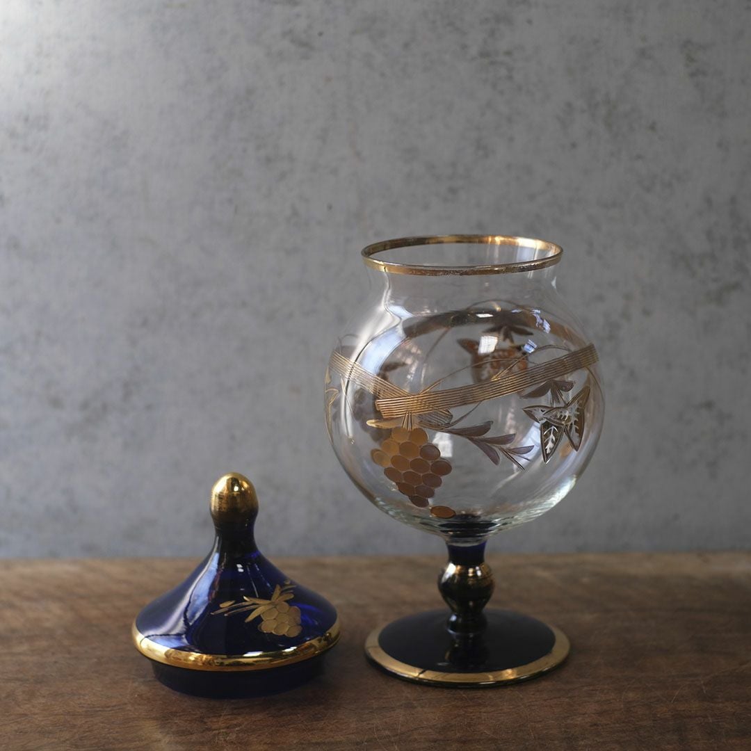 アンティーク ボンボニエール 葡萄モチーフ ベルギー7