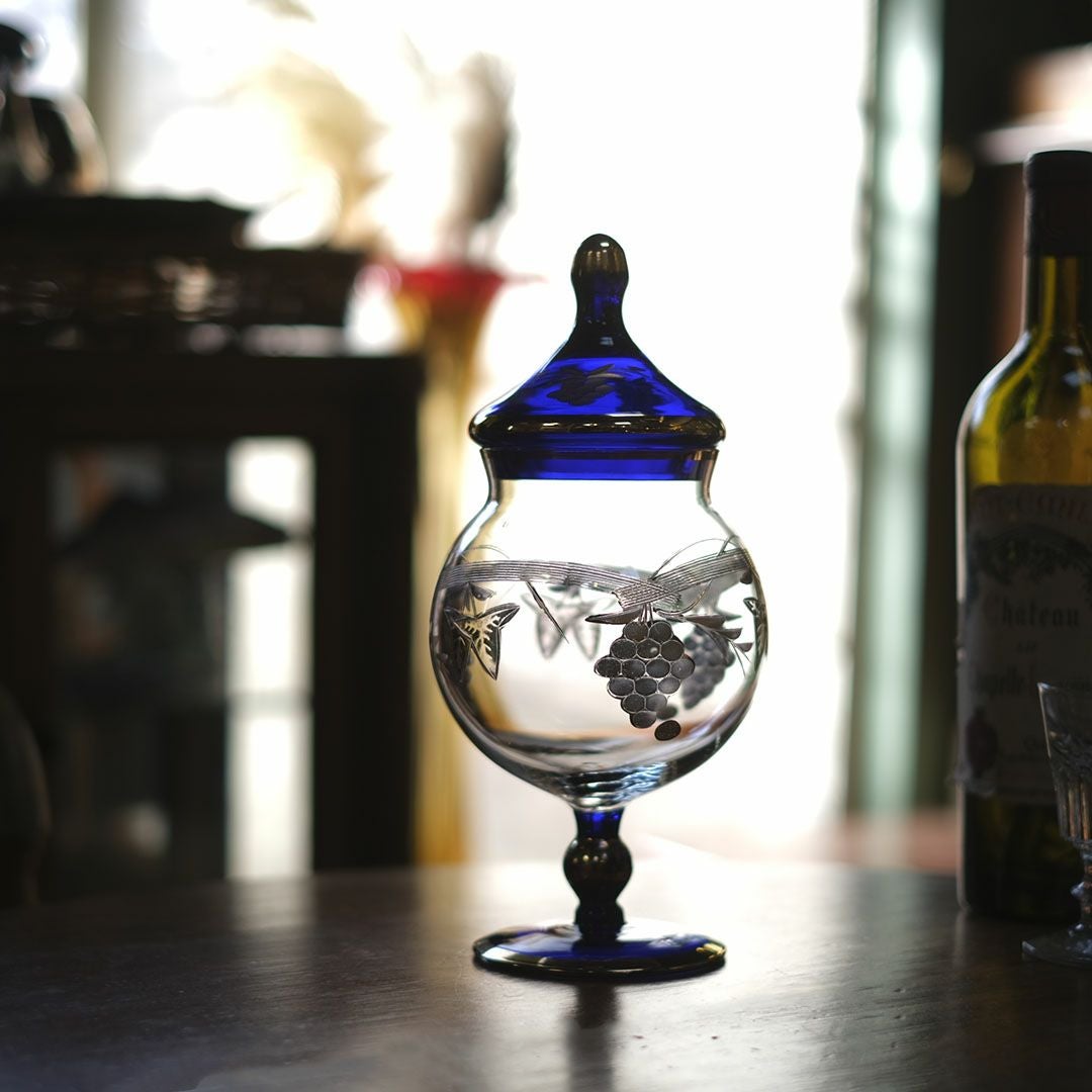 アンティーク ボンボニエール 葡萄モチーフ ベルギー10