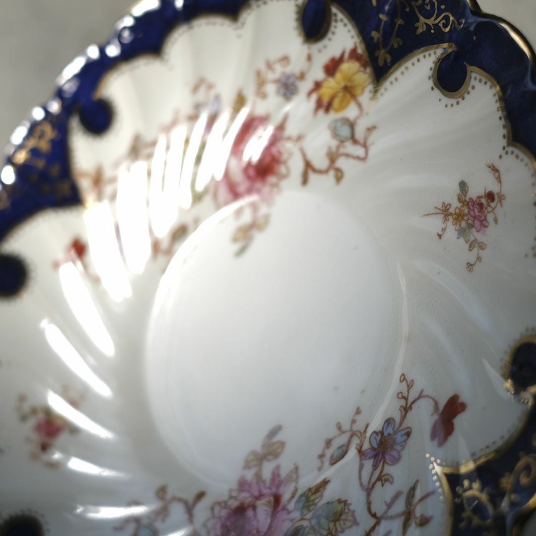 アンティークデザートプレート 皿 Hammersley (ハマースレイ) Dresden Sprays (ドレスデンスプレイ) ヴィクトリアン イギリス4