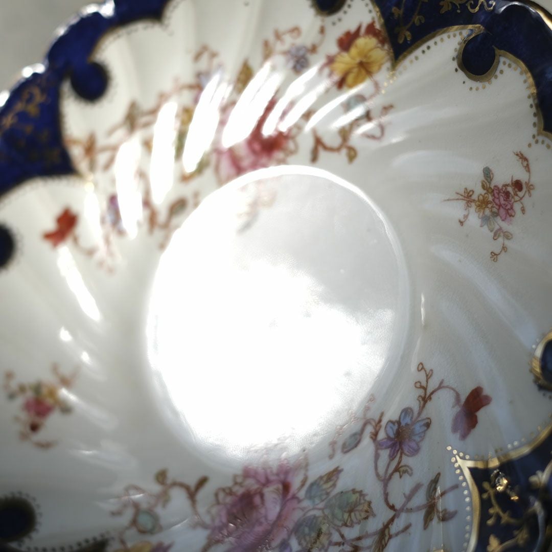 アンティークデザートプレート 皿 Hammersley (ハマースレイ) Dresden Sprays (ドレスデンスプレイ) ヴィクトリアン イギリス5