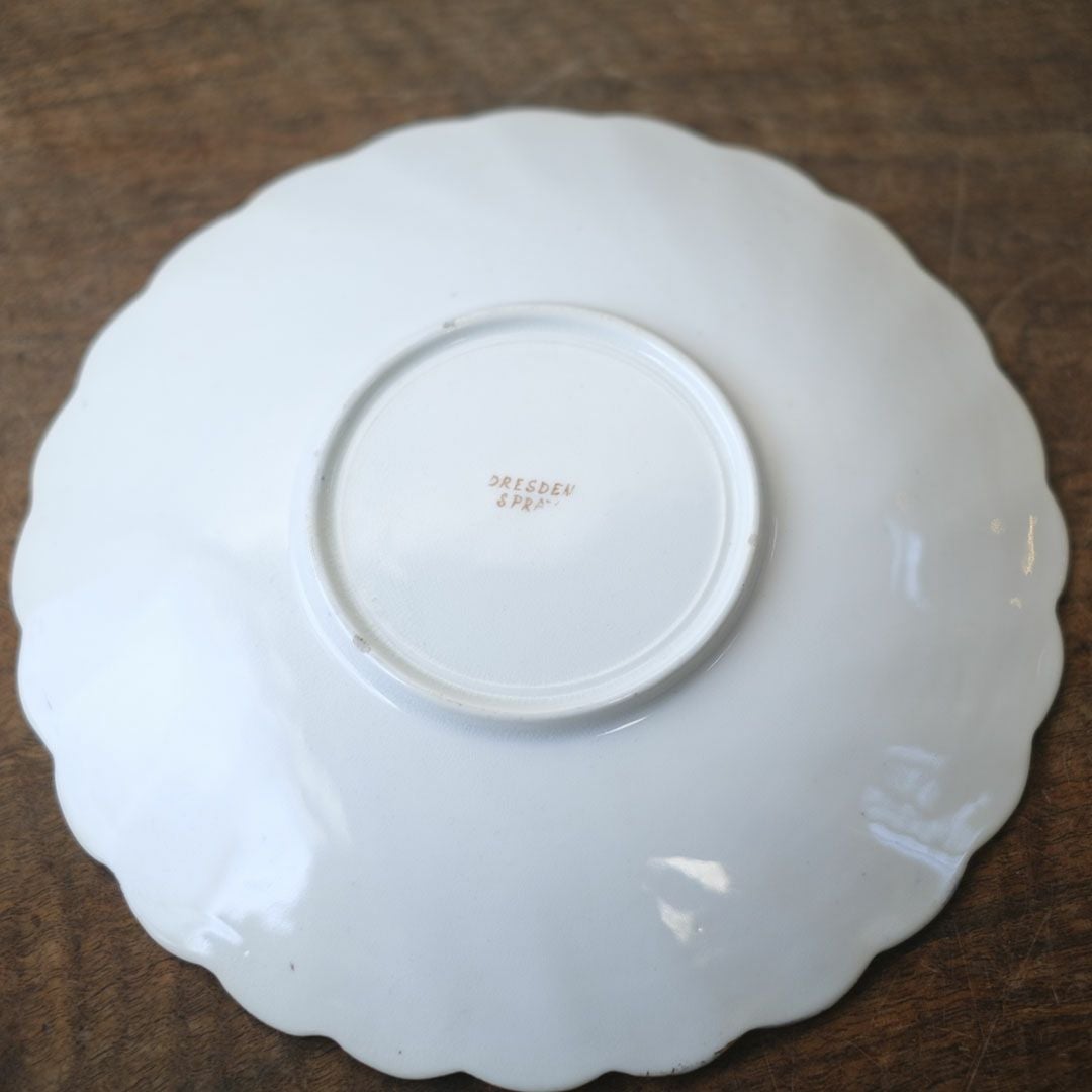 アンティークデザートプレート 皿 Hammersley (ハマースレイ) Dresden Sprays (ドレスデンスプレイ) ヴィクトリアン イギリス6