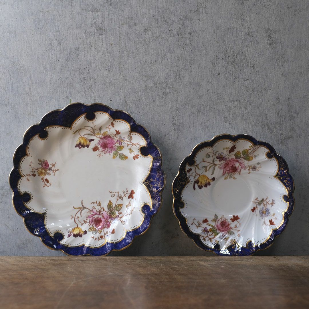 アンティークティーカップトリオ Hammersley (ハマースレイ) Dresden Sprays (ドレスデンスプレイ) ヴィクトリアン イギリス7