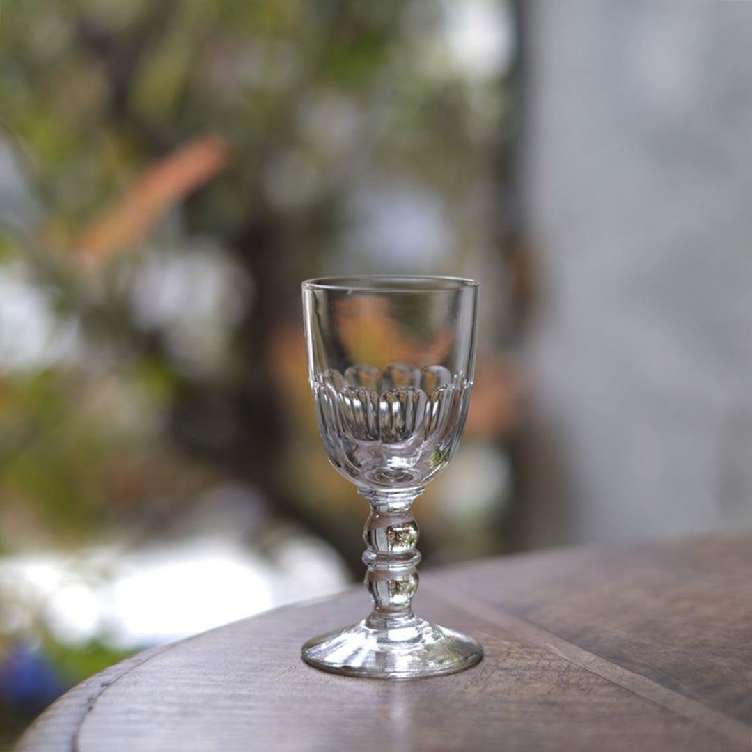 アンティーク アペリティフグラス フルートカット ビストロスタイル フランス3