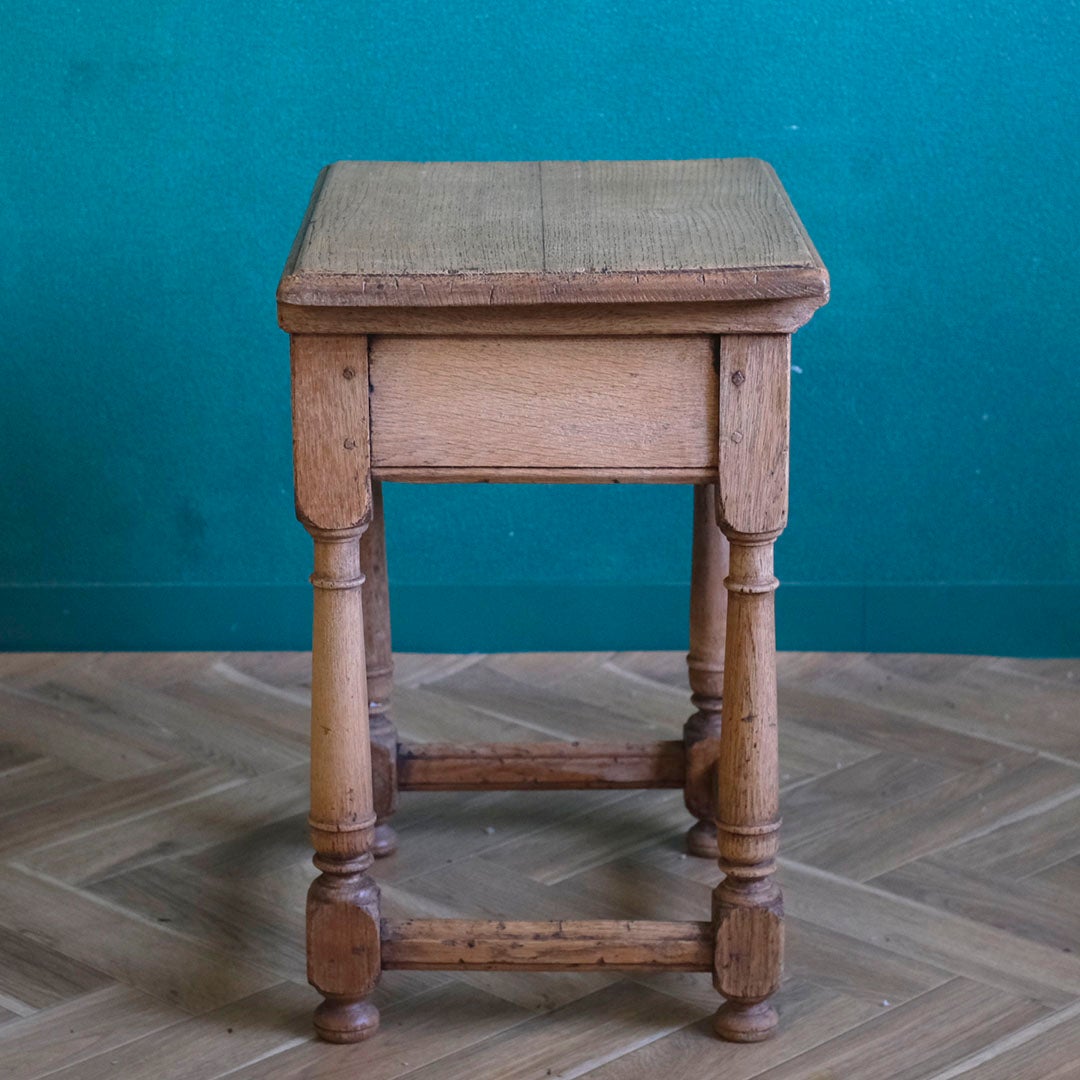 アンティーク ドロワー付きサイドテーブル フランス 剥離された ナイトテーブル/アンティーク家具5