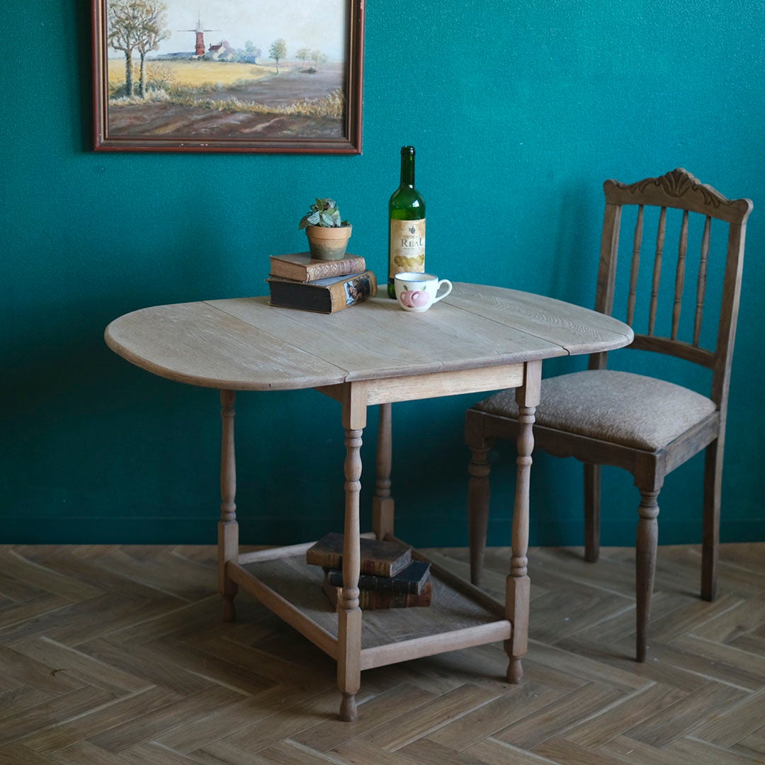 アンティーク ドロップテーブル 剥離 スプリッド イギリス