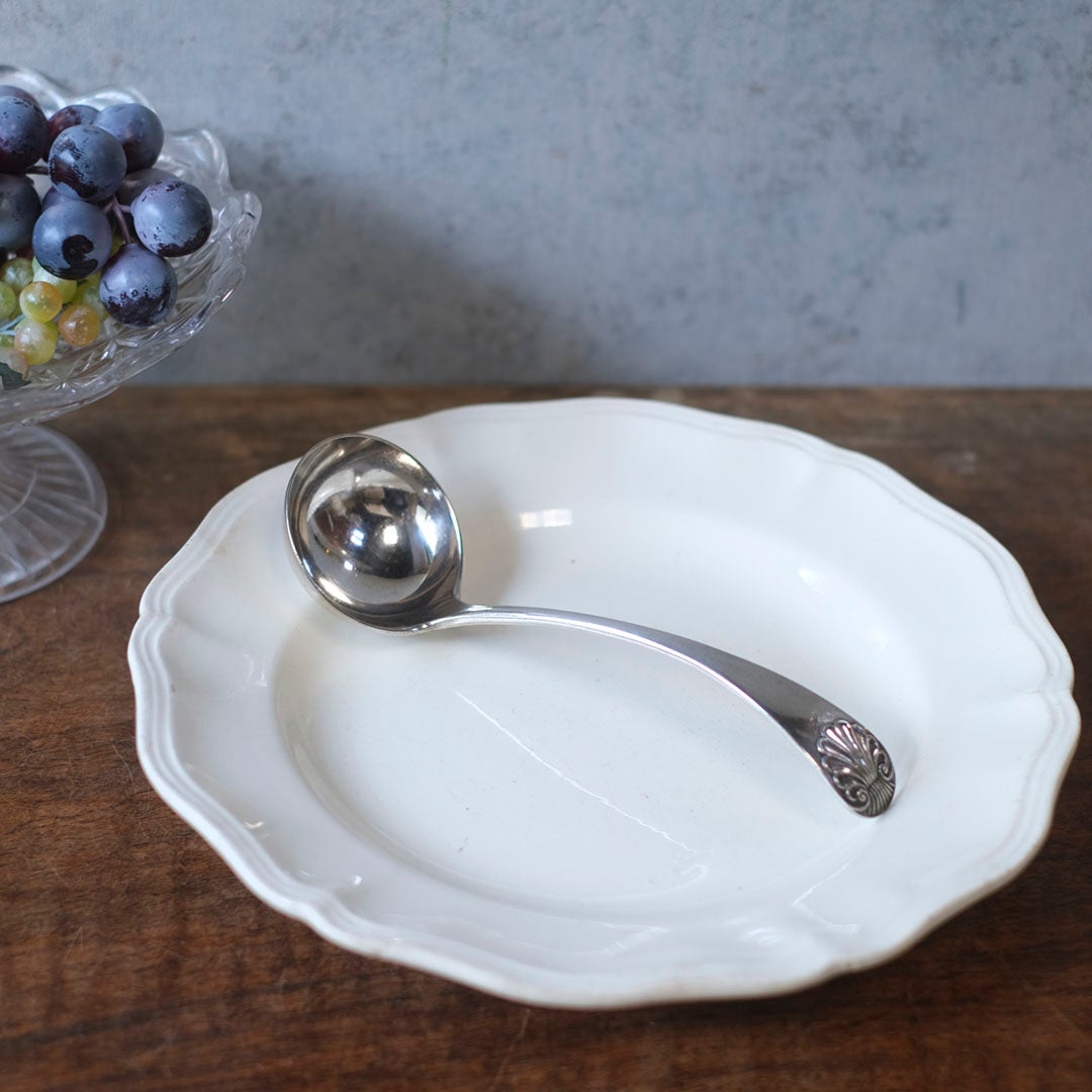 アンティークソースレードル シルバープレート 銀メッキ イギリス