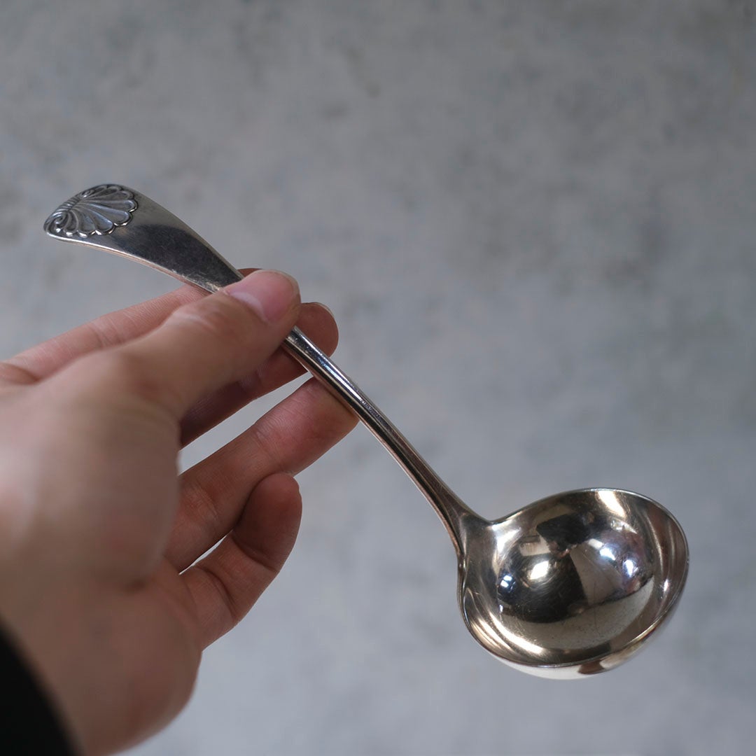 アンティークソースレードル シルバープレート 銀メッキ イギリス4