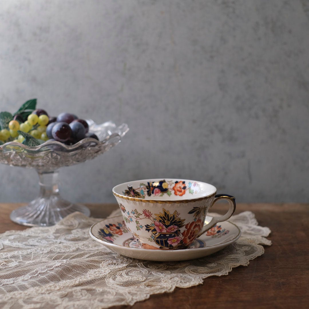 ヴィンテージティーカップ&ソーサ MASON メイソン Mandalay（マンダレイ） イギリス アンティーク食器 B1