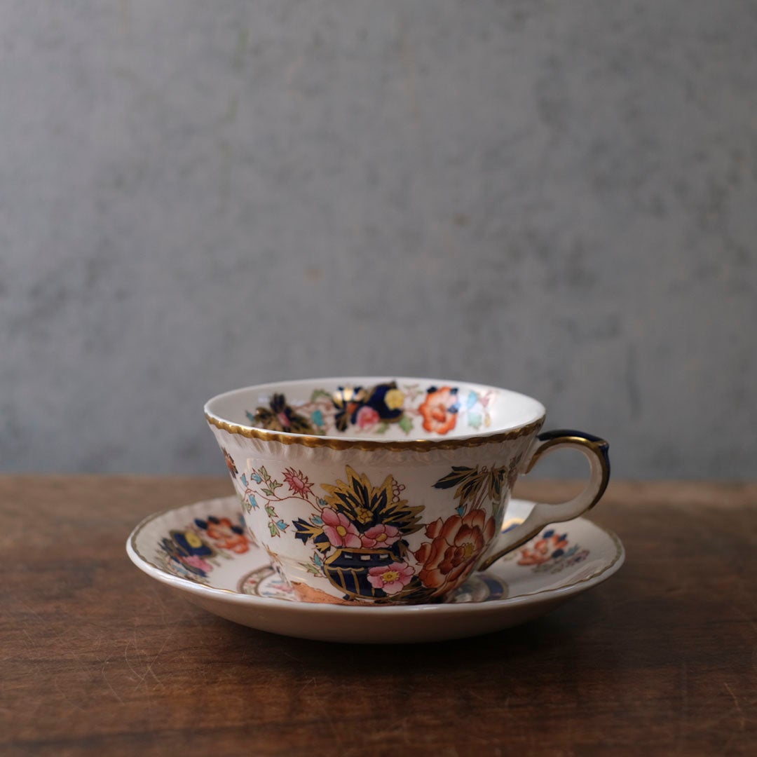 ヴィンテージティーカップ&ソーサ MASON メイソン Mandalay（マンダレイ） イギリス アンティーク食器 B2