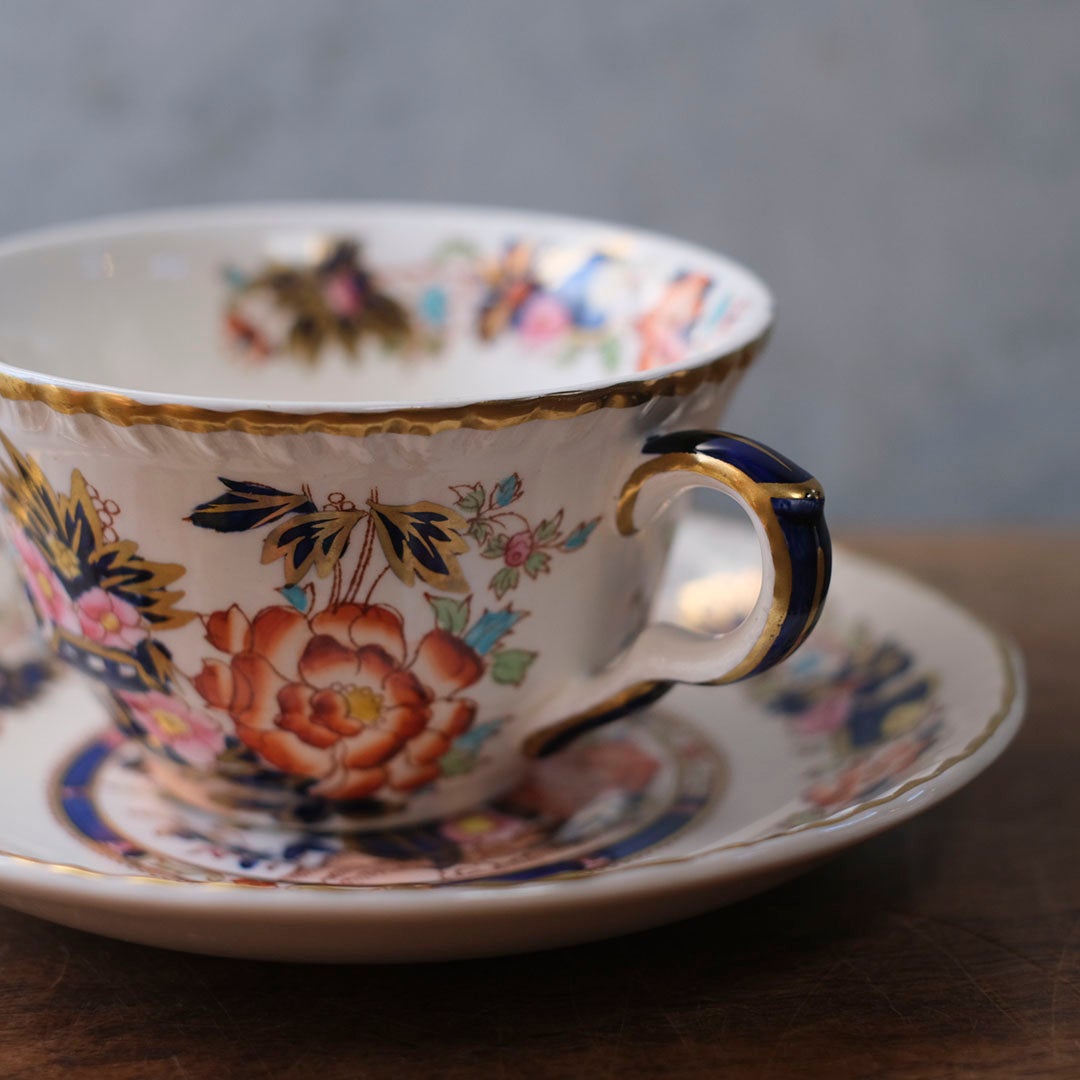 ヴィンテージティーカップ&ソーサ MASON メイソン Mandalay（マンダレイ） イギリス アンティーク食器 B4