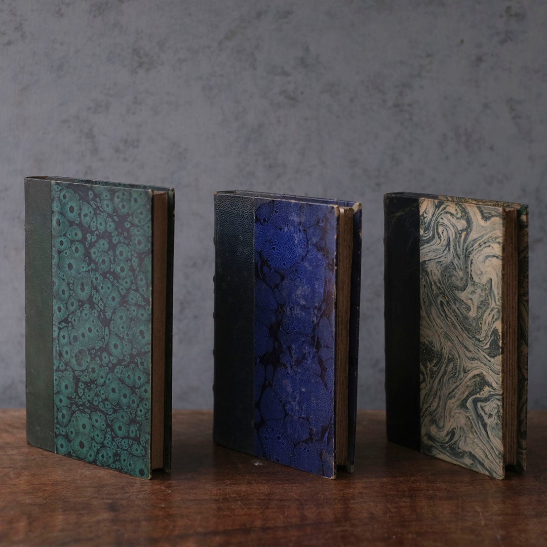 アンティークレザーブック 古書 フランス 革背表紙の本2