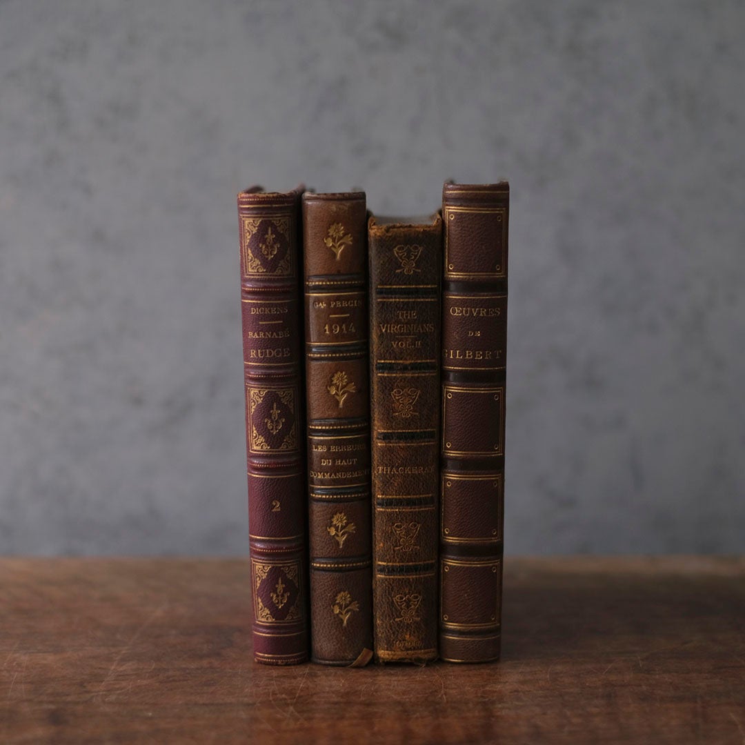 アンティークレザーブック 革張りの本 フランス1