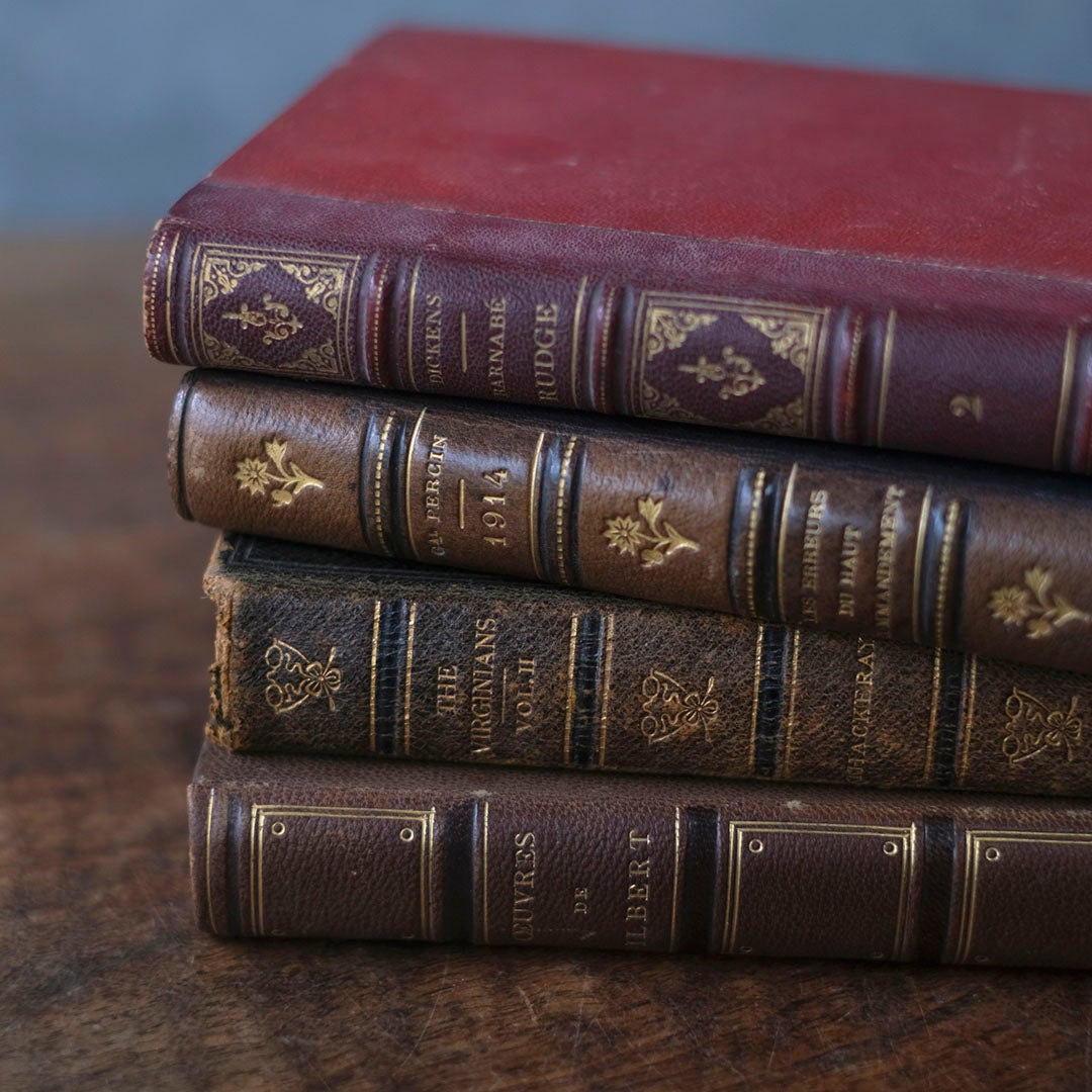 アンティークレザーブック 革張りの本 フランス3