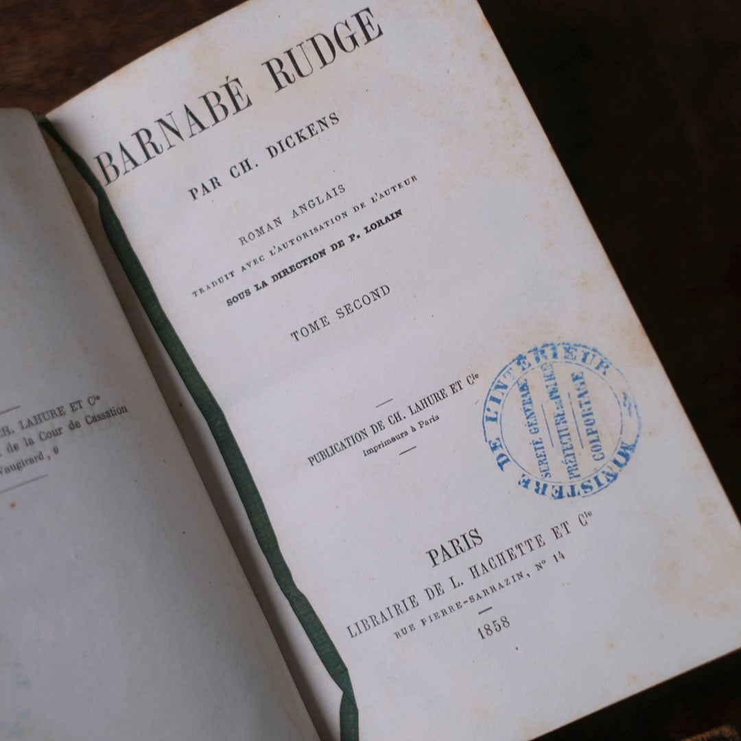 アンティークレザーブック 革張りの本 フランス6