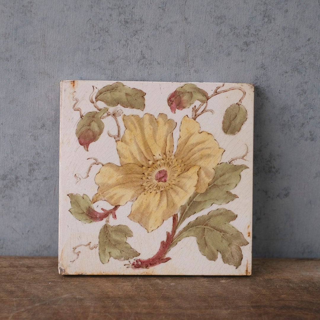 アンティークタイル ヴィクトリア時代 手作りの陶器タイル イギリス4