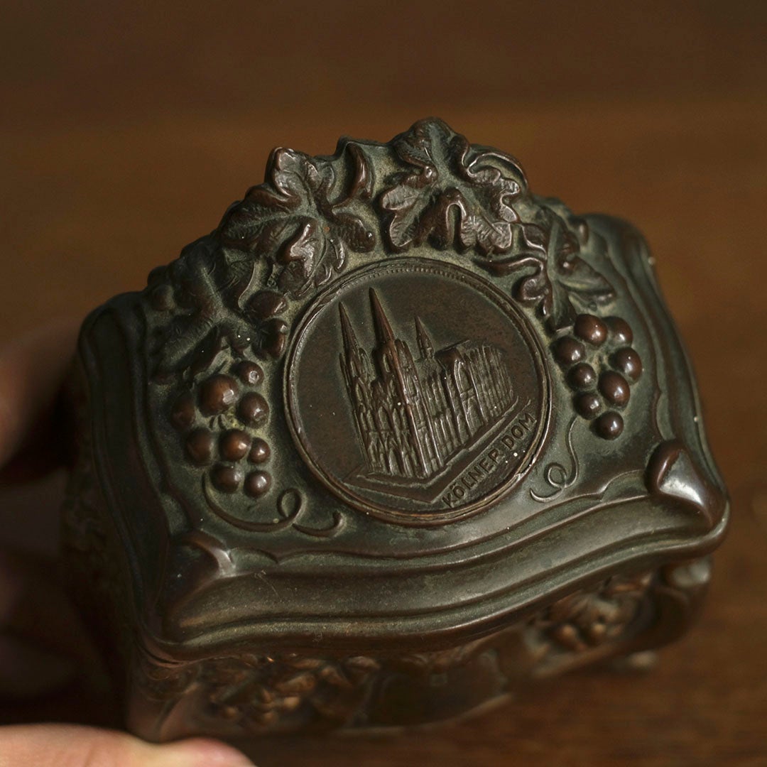 アンティークジュエリーケース ケルン大聖堂 ゴシック様式 ジュエリーボックス アクセサリーボックス6