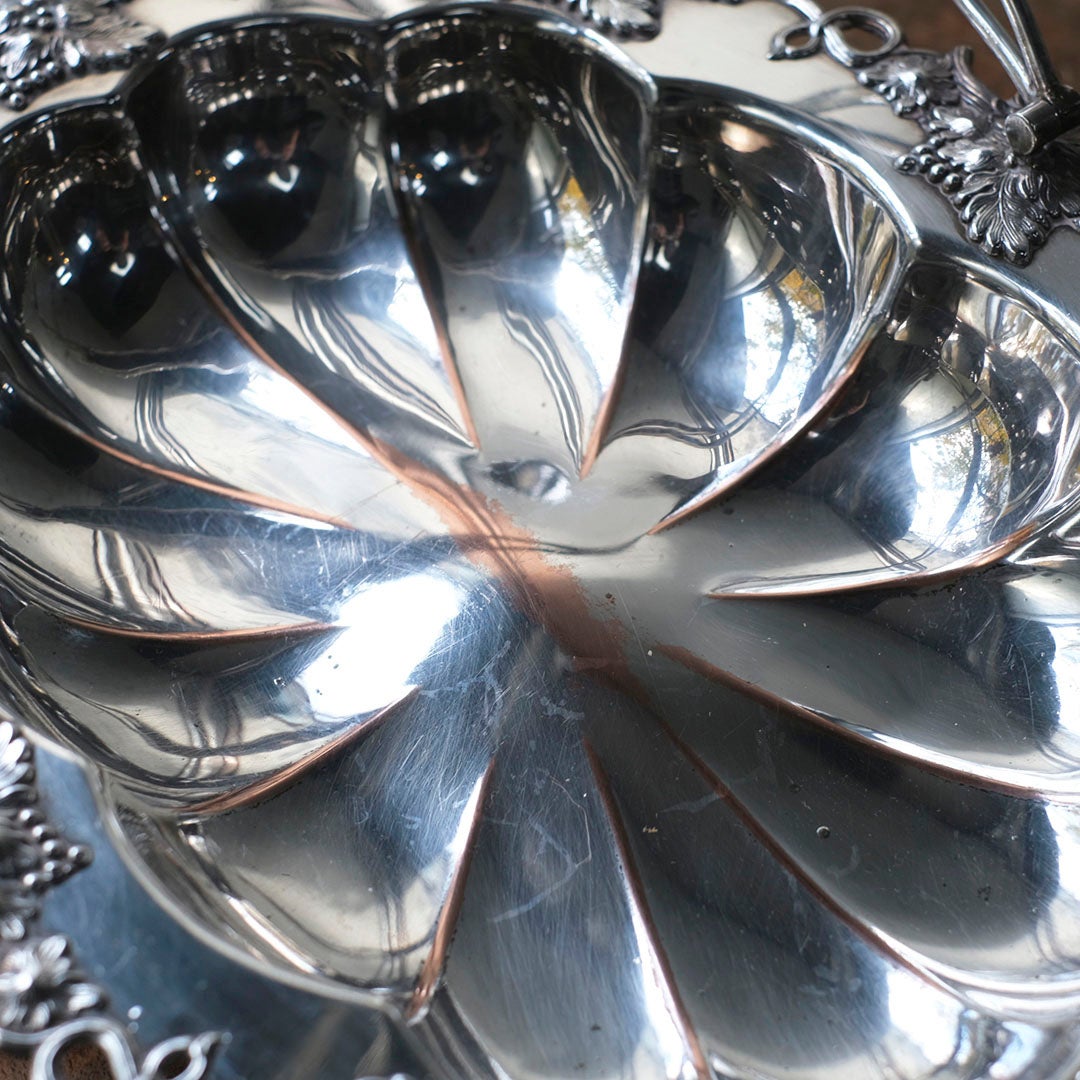 アンティーク シルバープレートバスケット7