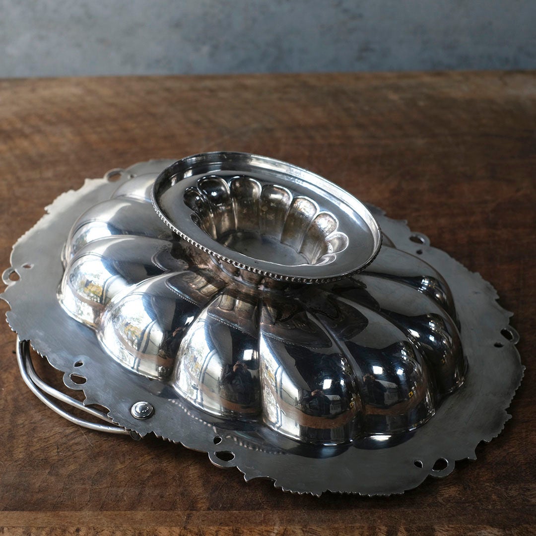 アンティーク シルバープレートバスケット8