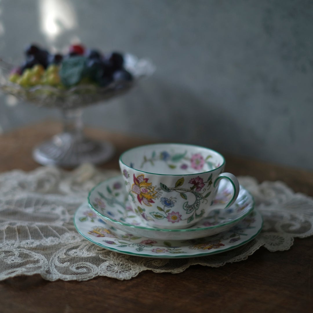 ヴィンテージティーカップトリオ MINTON ミントン イギリス