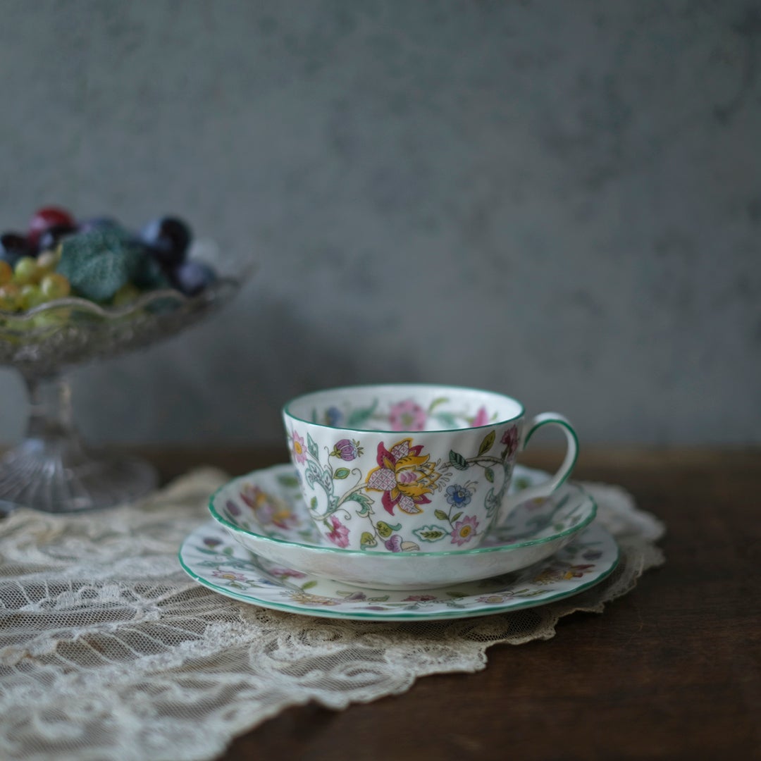 ヴィンテージティーカップトリオ MINTON ミントン イギリス1