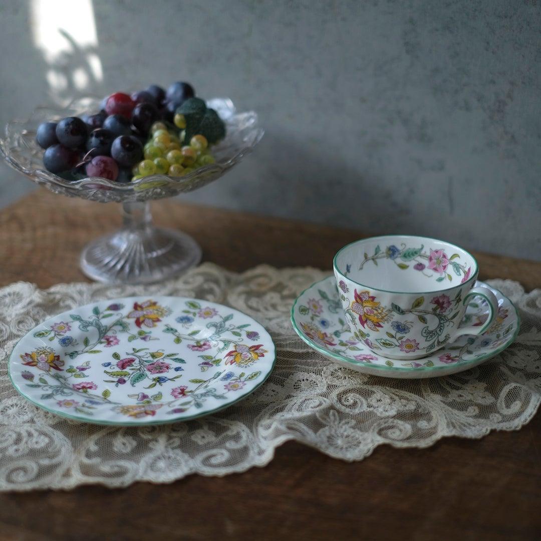 ヴィンテージティーカップトリオ MINTON ミントン イギリス3