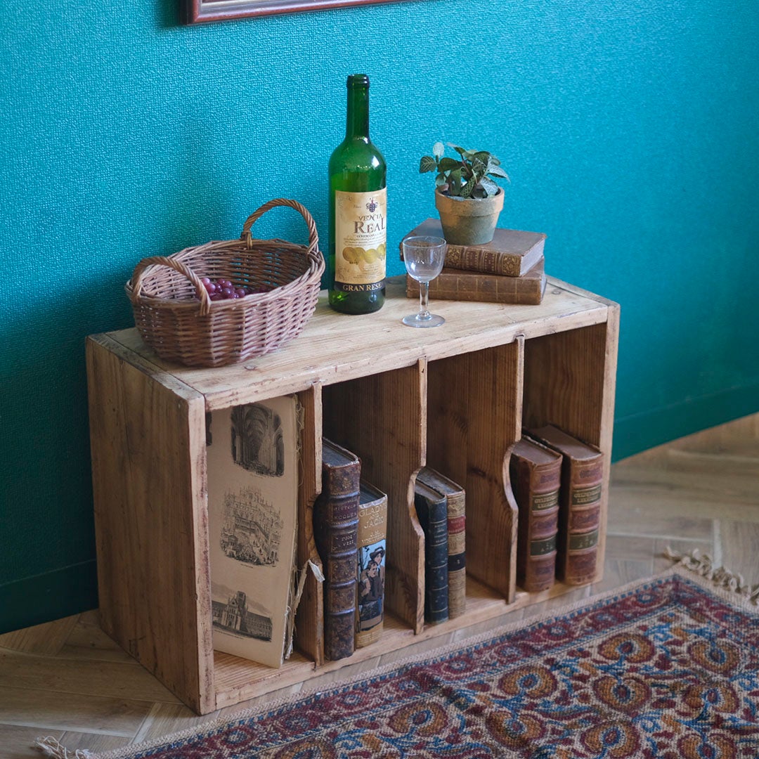 アンティーク 剥離された小さなストレージシェルフ イギリス 木製棚 パイン/アンティーク家具2