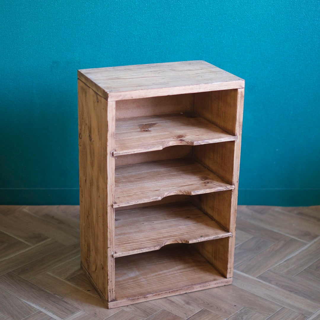 アンティーク 剥離された小さなストレージシェルフ イギリス 木製棚 パイン/アンティーク家具5