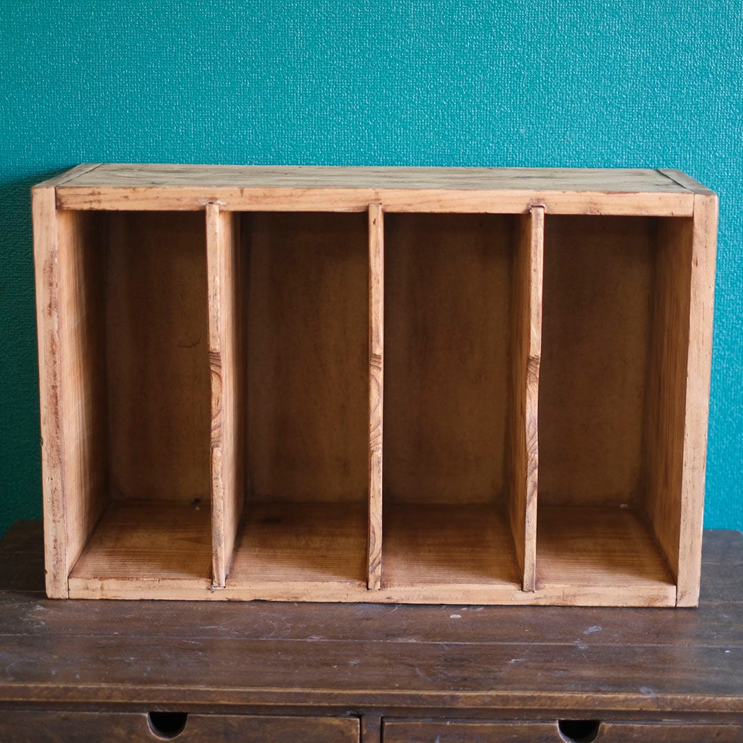 アンティーク 剥離された小さなストレージシェルフ イギリス 木製棚 パイン/アンティーク家具7