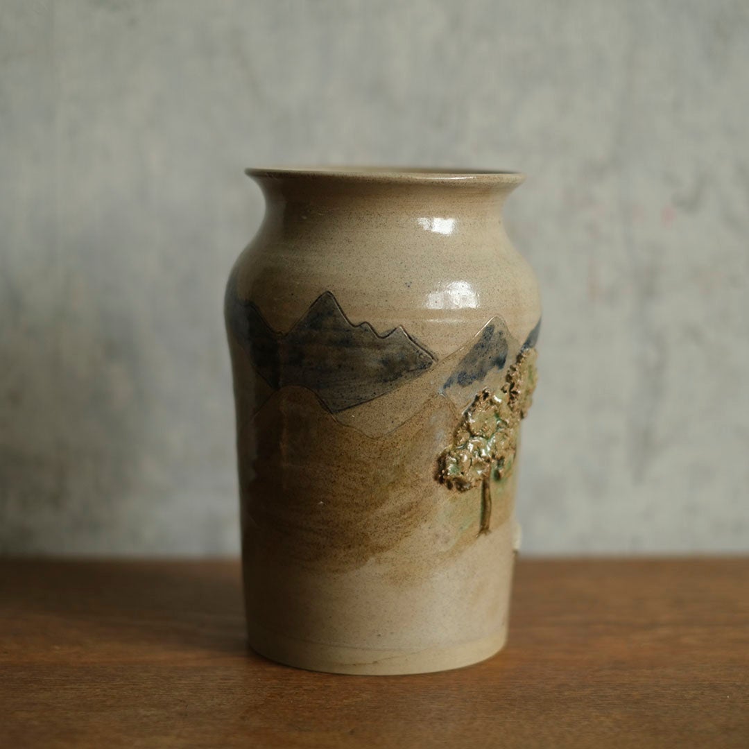 ヴィンテージフラワーベース スコットランド 作家物 アートオブジェ 花瓶2