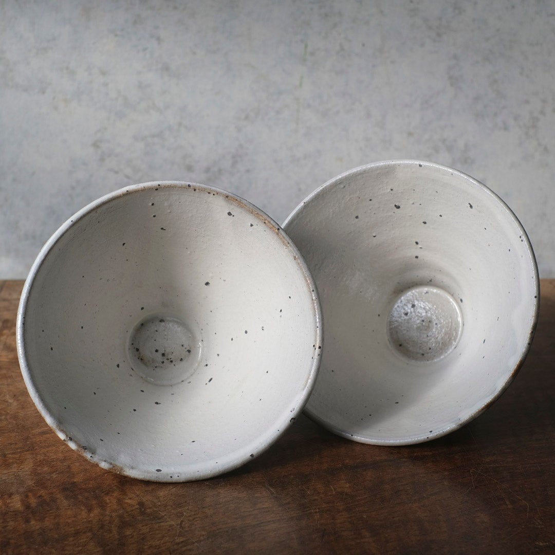 MALTOオリジナル 蕎麦どんぶり しのぎ 粉引き 高円寺 本島幸雄・作3